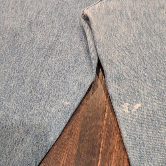 Vintage Bugle Boy 750 Jeans Mens 42W 30L Light Blue Wash Straight Leg Denim 90s - Picture 5 of 11
